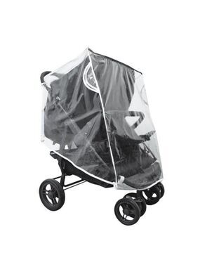 Double stroller rain cover universal waterproof windproof shield twin stroller